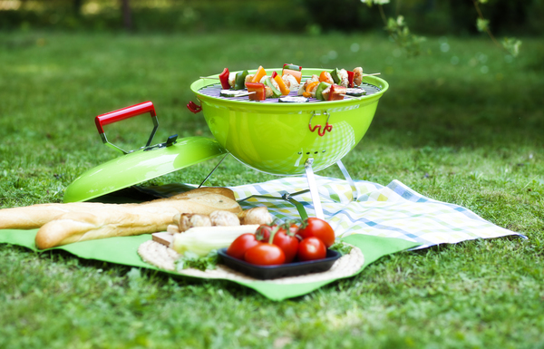 Picknick mit Mini Kugelgrill
